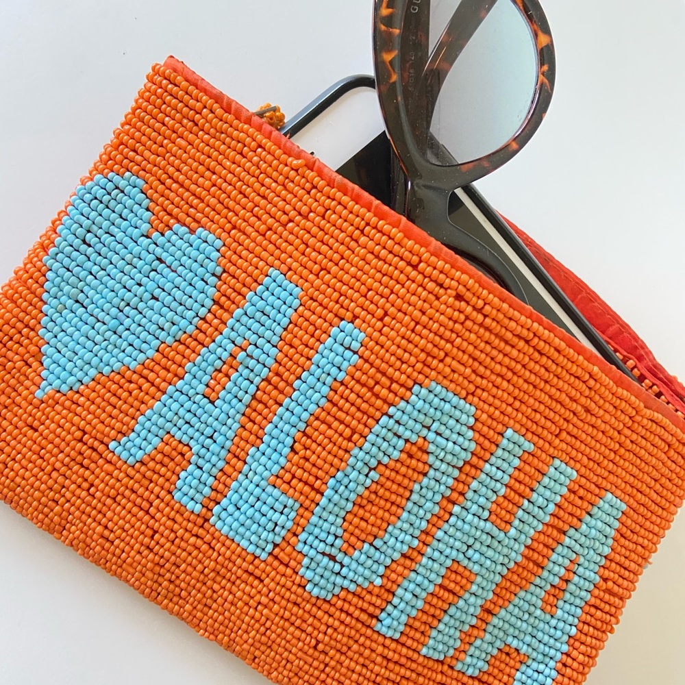 Aloha Beaded Clutch Purse